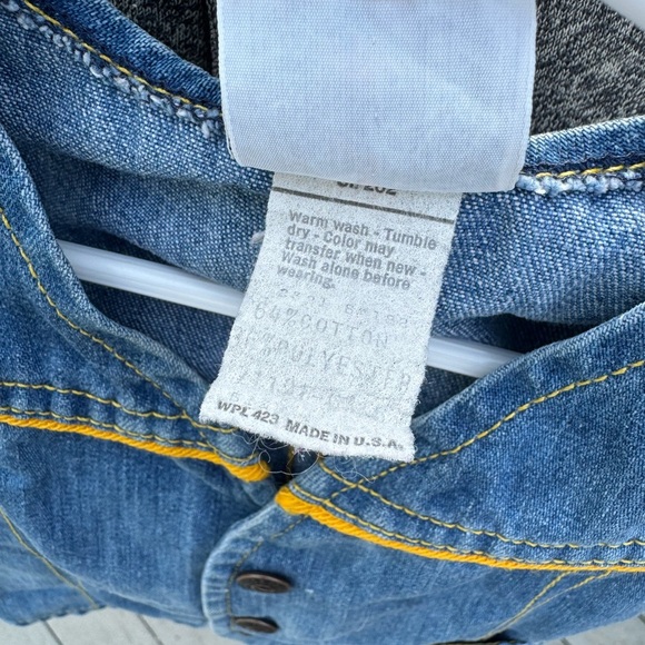 Vintage toddler Little Levi’s denim vest size 2t - Picture 5 of 5